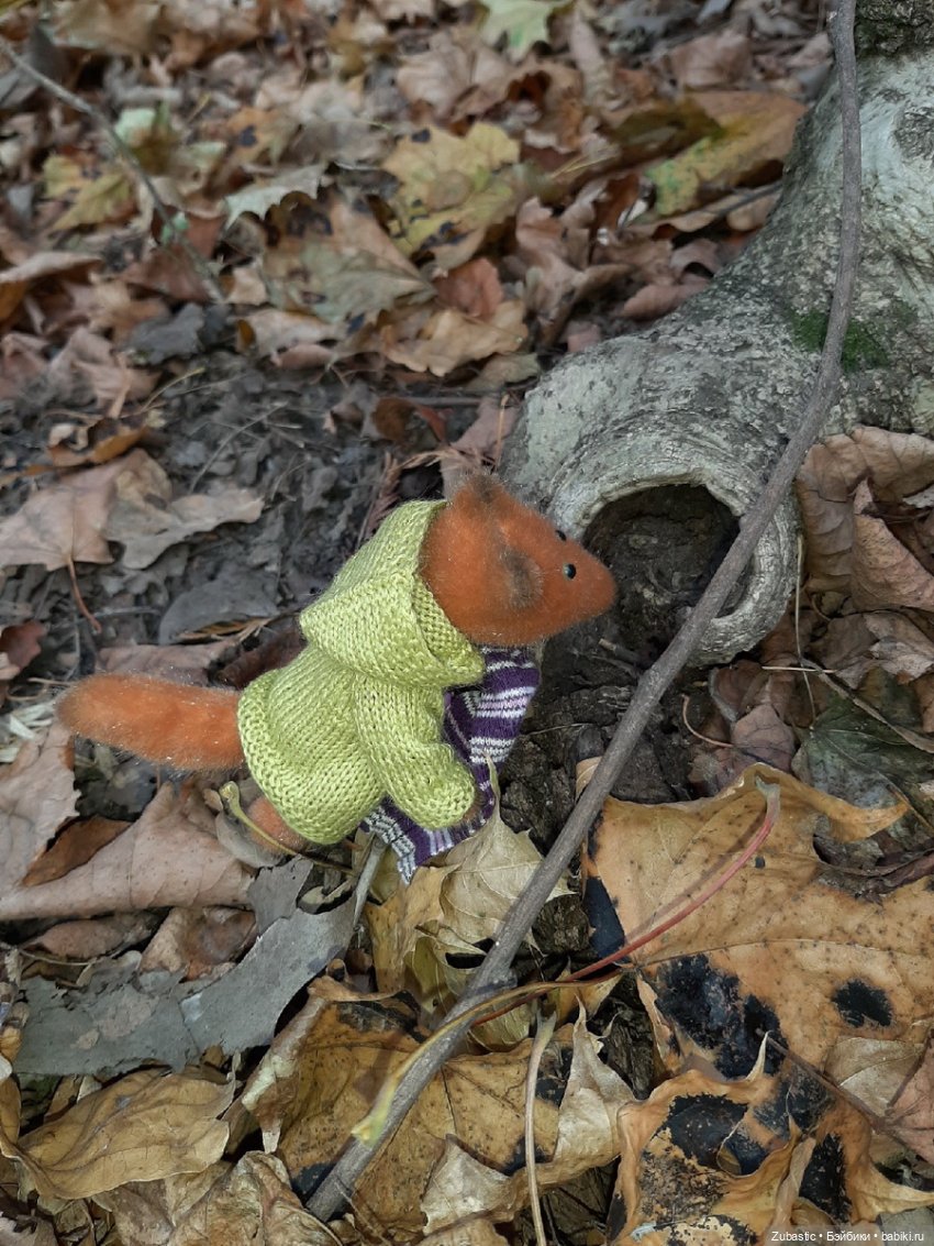 Оскар и осень — Текстильные игрушки и примитивы: кофейные