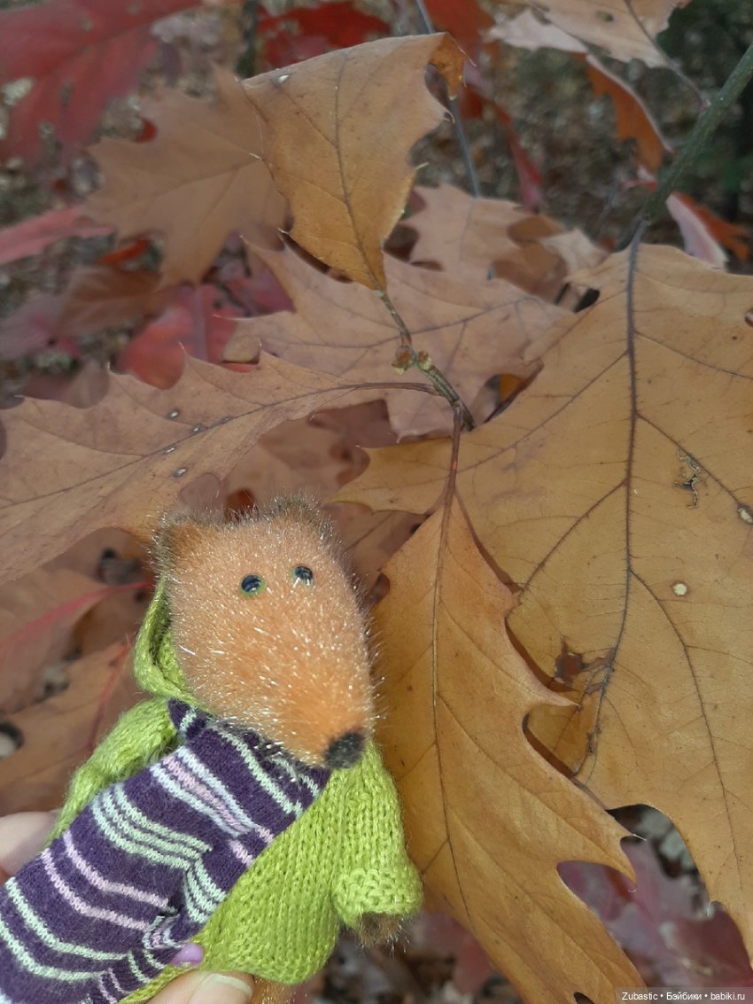 Оскар и осень — Текстильные игрушки и примитивы: кофейные