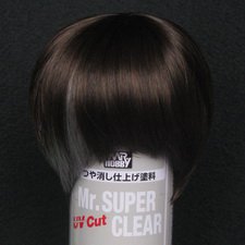Продам короткий лимитный каштановый парик с серо-серебристой прядкой 9-10