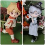 Маленькие художник и ведьмочка из серии "буратинок" Penny's Box 1/12 (bjd)