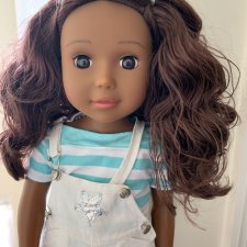 Ikuzi Doll кукла с коричневыми волосами и глазами, 18" Ikuzi Doll кукла с коричневыми волосами и глазами, 18"