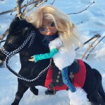 На прогулке Амигата и Буян