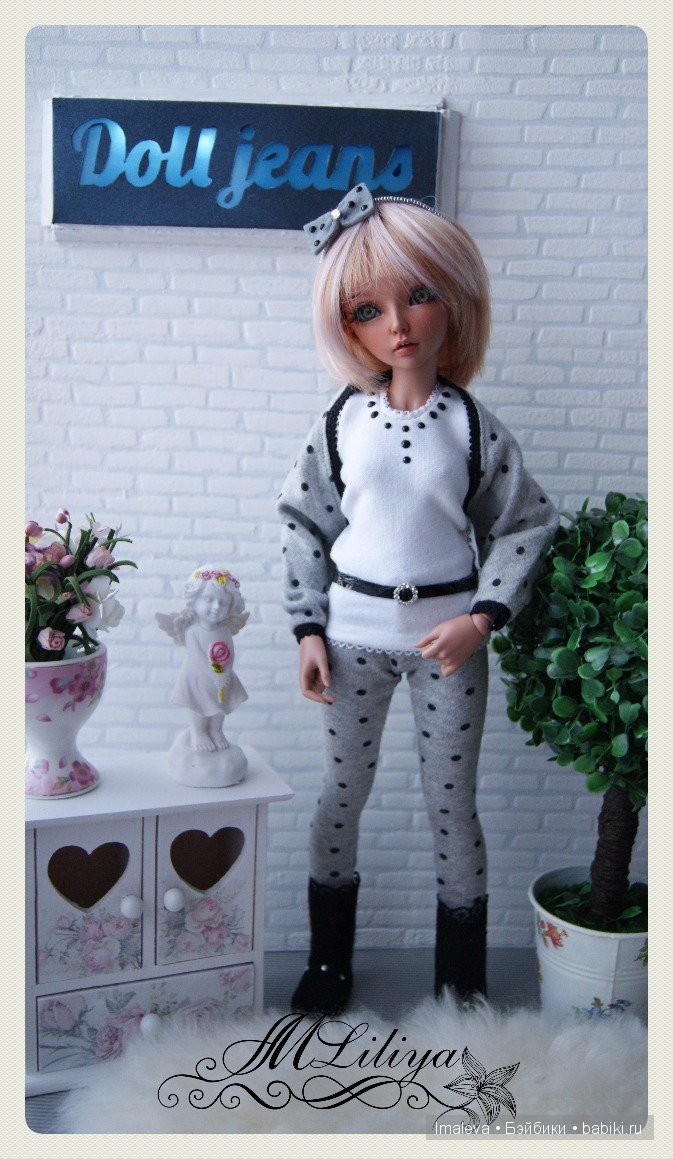 Трикотажная коллекция "Doll jeans". Зима - 2016 или одежда для слим МСД (фото 10)