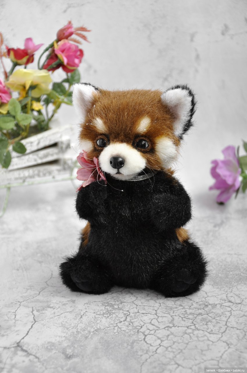 Карманная красная панда. Австорский тедди ручной работы (фото 2)