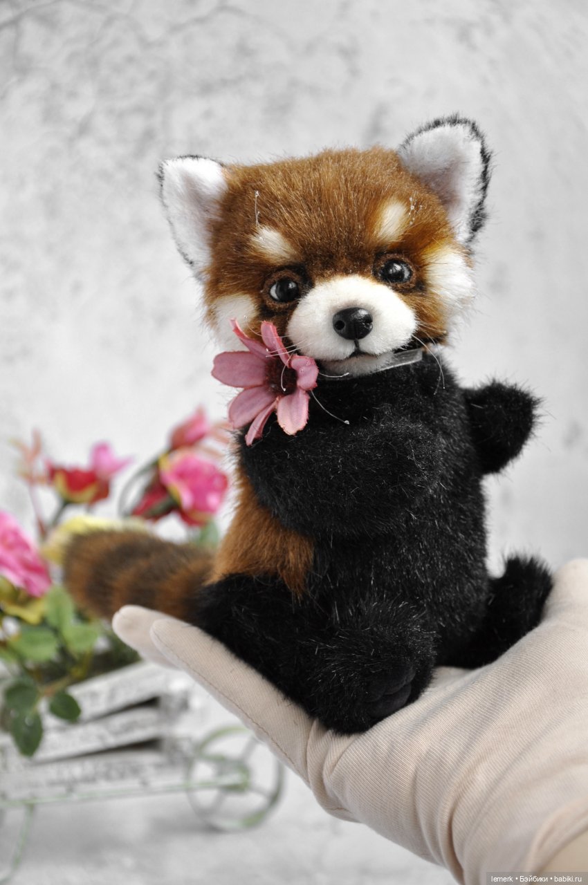 Карманная красная панда. Австорский тедди ручной работы (фото 5)