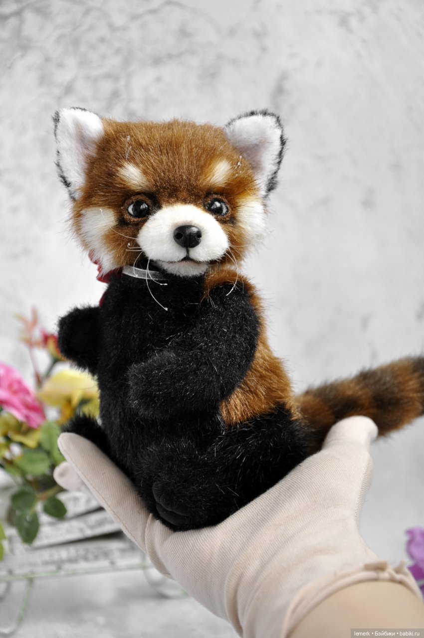 Карманная красная панда. Австорский тедди ручной работы (фото 6)