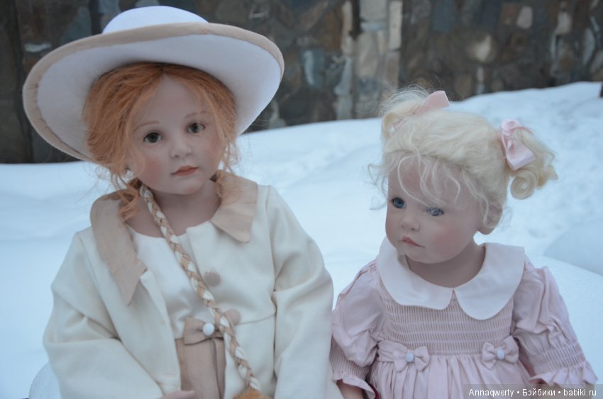 Лесли и Холли из коллекции "Шесть сестёр" от Hildegard Gunzel для Gotz 2002 года