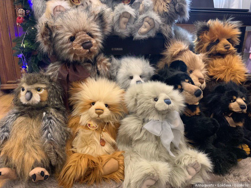 Всех с Наступающим!Поздравления от моих мишек Чарли(Charlie Bears)