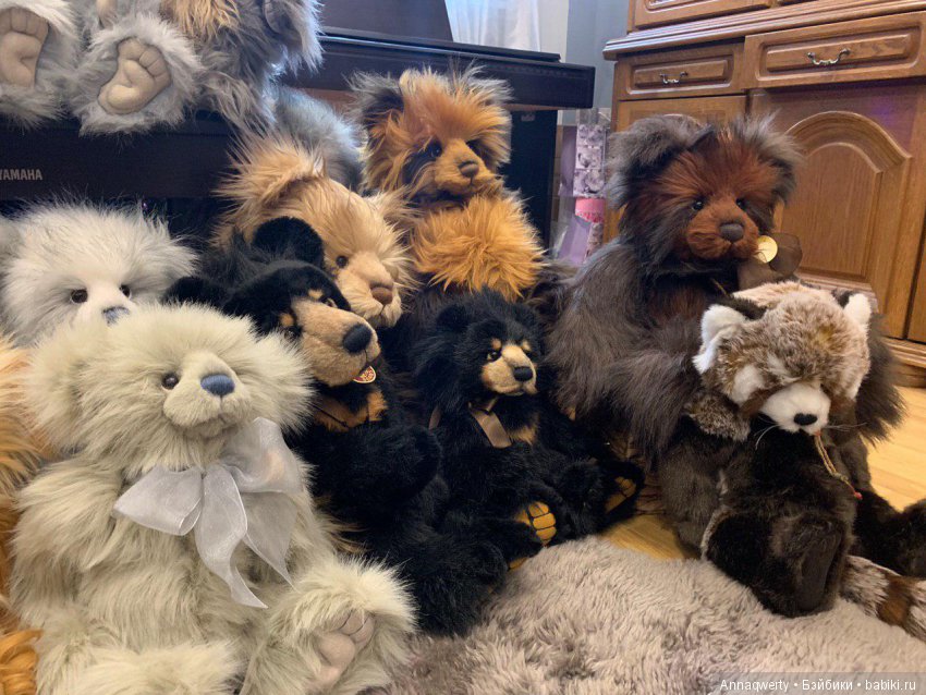 Всех с Наступающим!Поздравления от моих мишек Чарли(Charlie Bears)