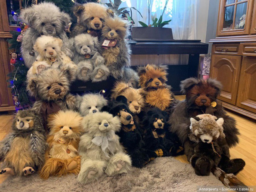 Всех с Наступающим!Поздравления от моих мишек Чарли(Charlie Bears)