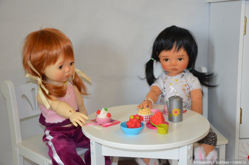 Как живут мои девочки Лиза и София(Meadow dolls) или приглашаем на чай (фото 2)