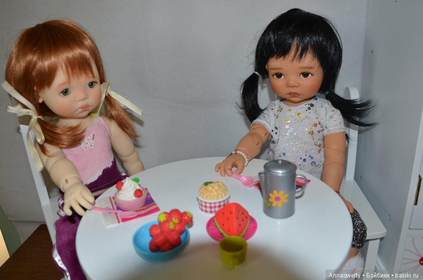 Как живут мои девочки Лиза и София(Meadow dolls) или приглашаем на чай (фото 3)