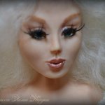 Вдохновенная Ханиель, первая лепная авторская кукла-девушка
