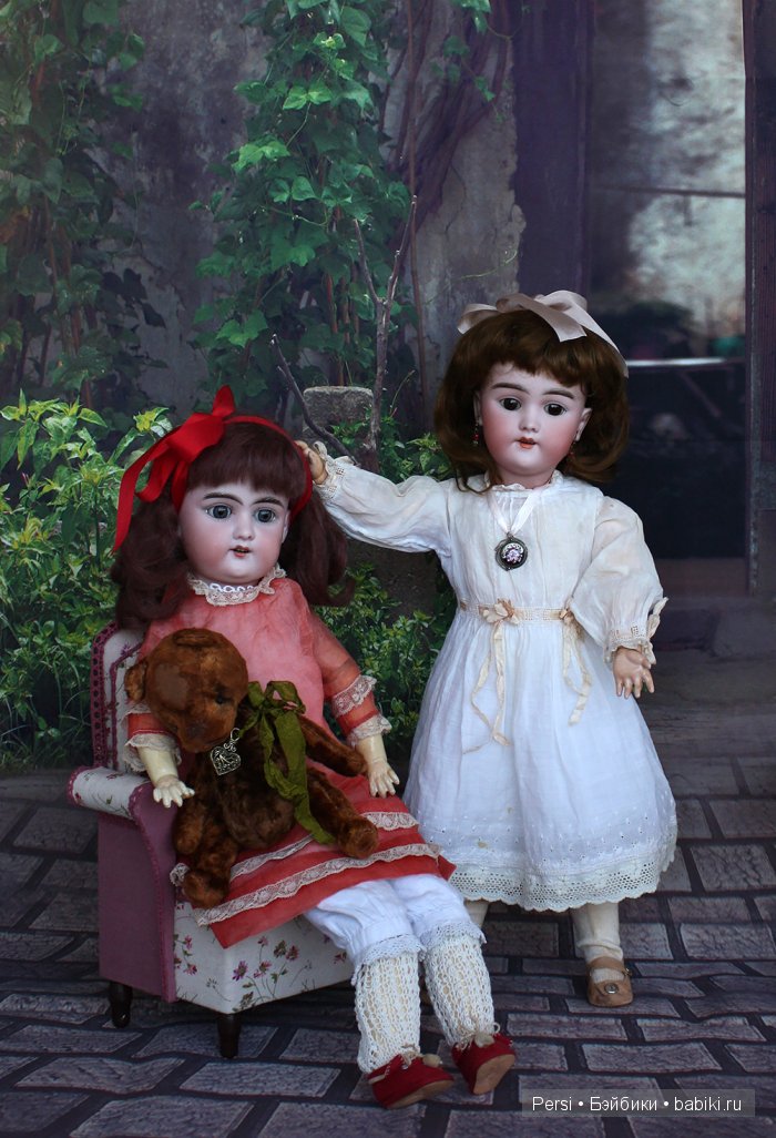 Антикварные куклы Фрида и Матильда. Armand Marseille