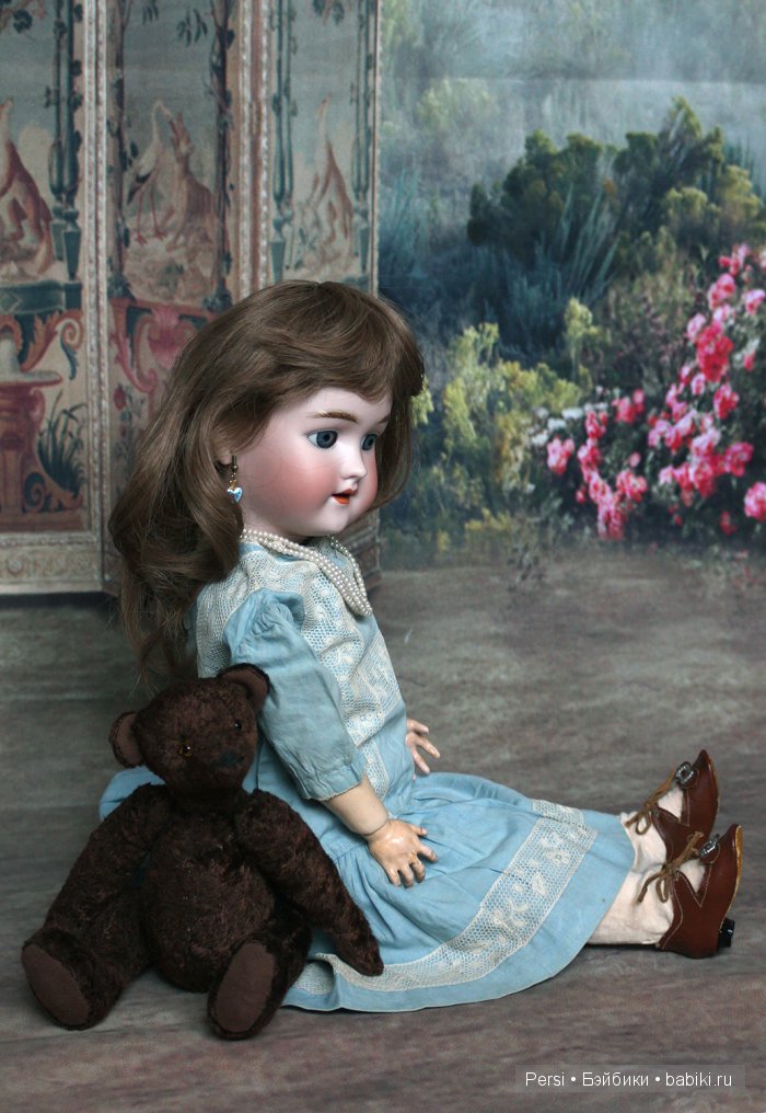 Анхен и медведь — Антикварные куклы Heinrich Handwerck (Хандверк): молды 109 (фото 6)