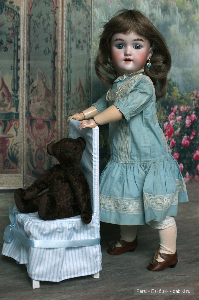 Анхен и медведь — Антикварные куклы Heinrich Handwerck (Хандверк): молды 109 (фото 2)