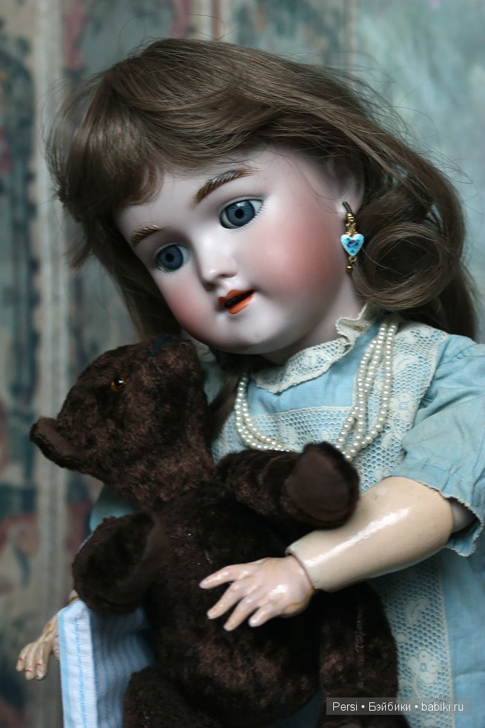 Анхен и медведь — Антикварные куклы Heinrich Handwerck (Хандверк): молды 109 (фото 10)