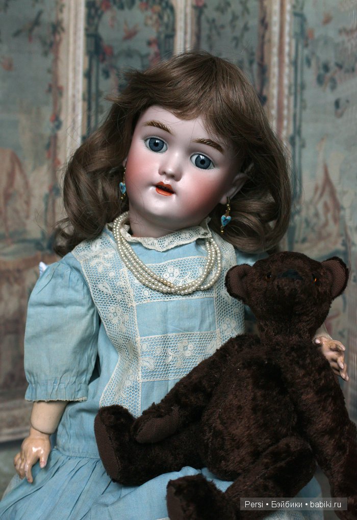 Анхен и медведь — Антикварные куклы Heinrich Handwerck (Хандверк): молды 109 (фото 5)