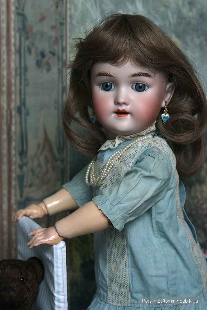 Анхен и медведь — Антикварные куклы Heinrich Handwerck (Хандверк): молды 109 (фото 9)