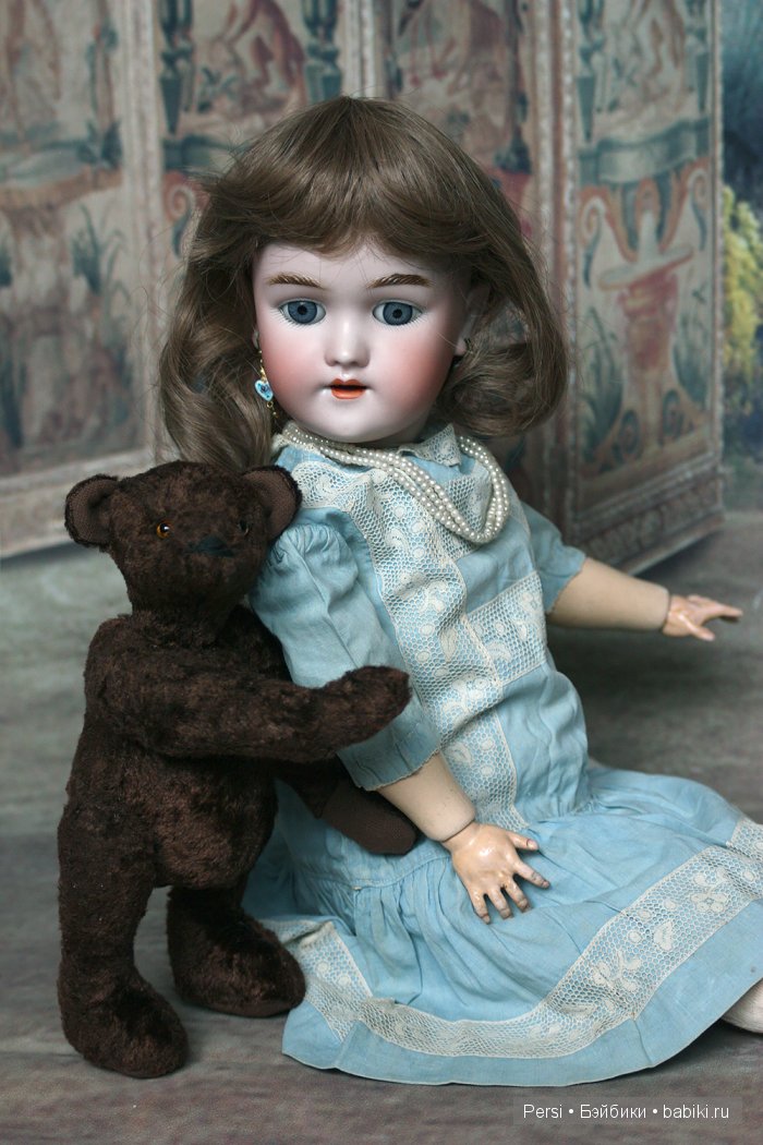 Анхен и медведь — Антикварные куклы Heinrich Handwerck (Хандверк): молды 109 (фото 8)