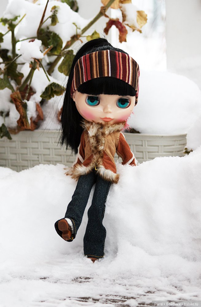 Чио в пушистых снегах — Оригинальные куклы Blythe (Блайз): Takara (фото 4)