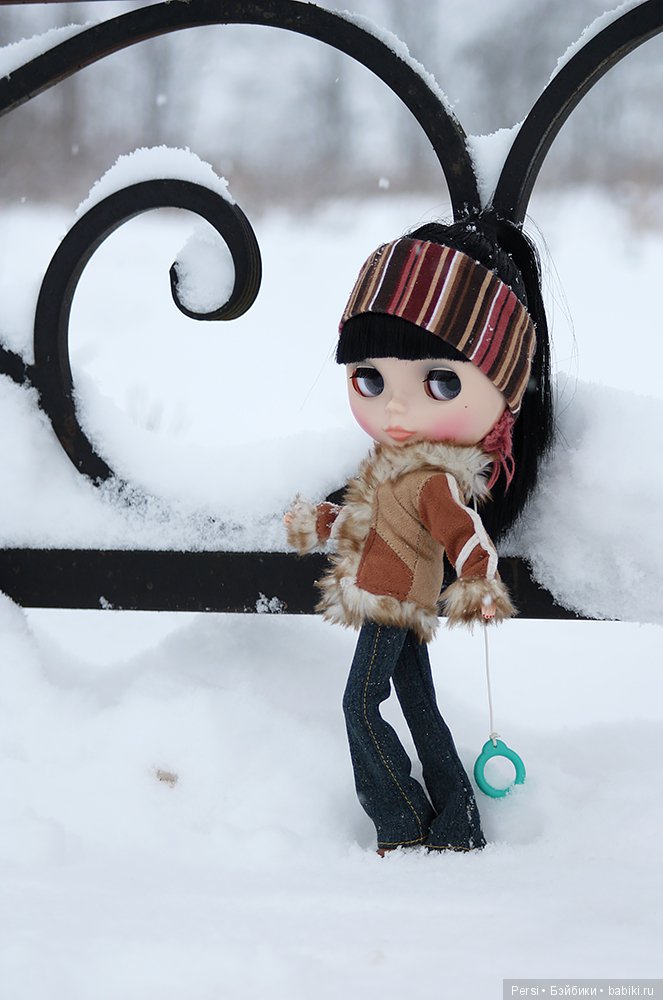 Чио в пушистых снегах — Оригинальные куклы Blythe (Блайз): Takara (фото 7)
