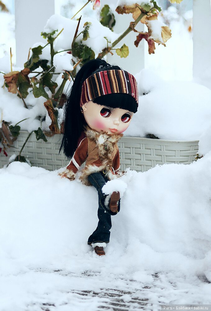 Чио в пушистых снегах — Оригинальные куклы Blythe (Блайз): Takara (фото 9)