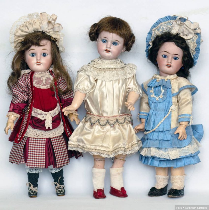 Три грации — Антикварные куклы Limoges (Лимож): Lanternier
