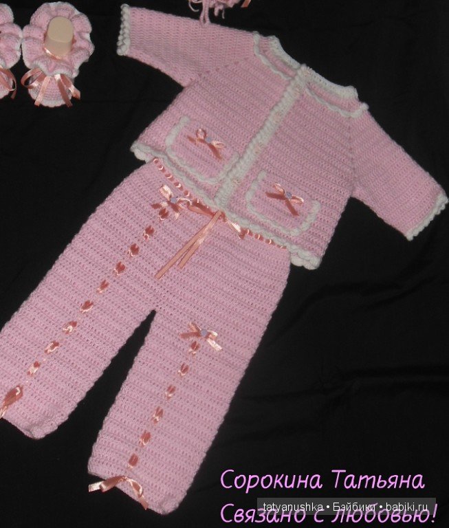 Комплект на малютку девочку (фото 3)