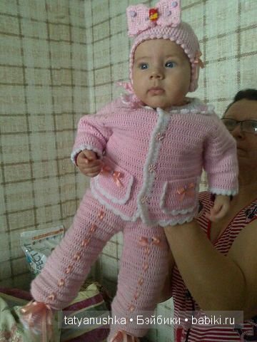 Комплект на малютку девочку (фото 4)
