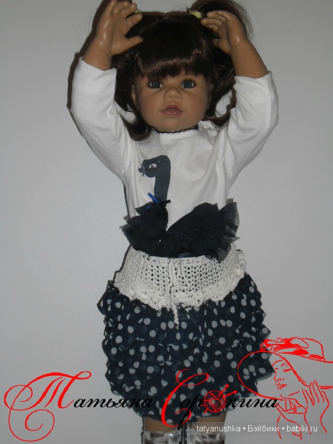 Красивые ажурные юбочки для куклы