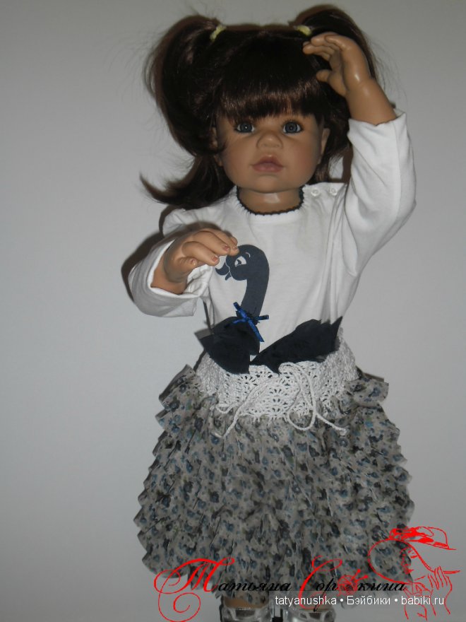 Красивые ажурные юбочки для куклы