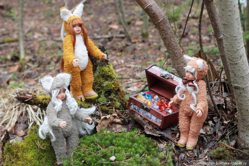 Десять лесных зверушек — Авторские куклы Тедди