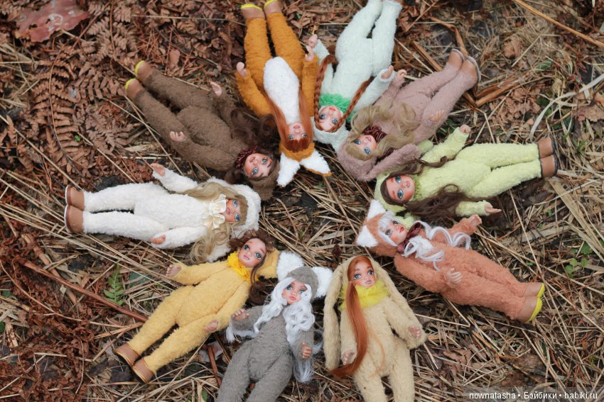 Десять лесных зверушек — Авторские куклы Тедди