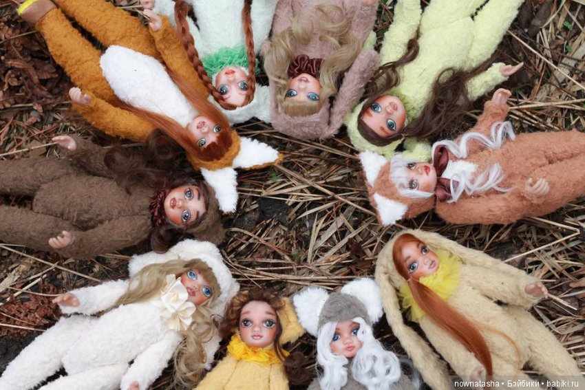 Десять лесных зверушек — Авторские куклы Тедди
