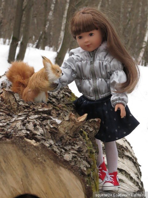 Девочка и февраль, беличья история. Кукла La Bella Kathe Kruse