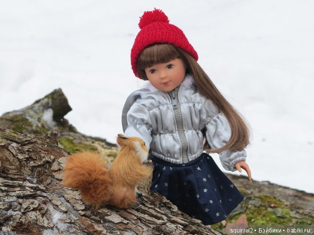 Девочка и февраль, беличья история. Кукла La Bella Kathe Kruse