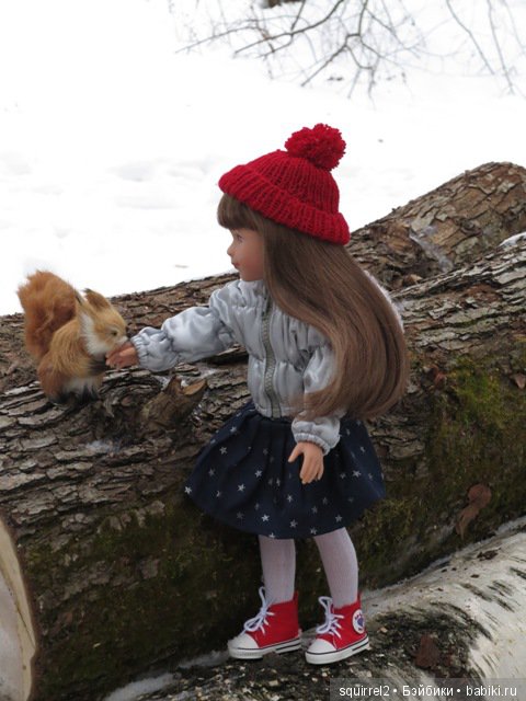 Девочка и февраль, беличья история. Кукла La Bella Kathe Kruse