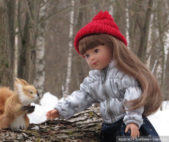 Девочка и февраль, беличья история. Кукла La Bella Kathe Kruse (фото 9)