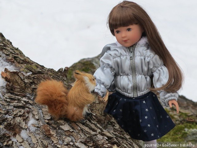 Девочка и февраль, беличья история. Кукла La Bella Kathe Kruse