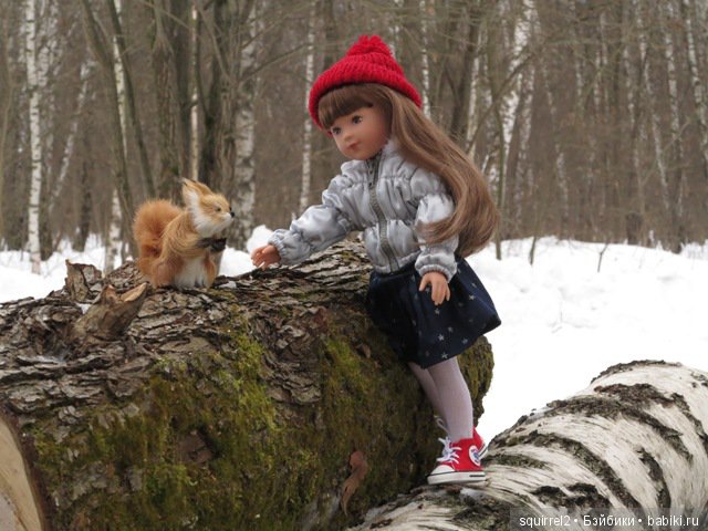 Девочка и февраль, беличья история. Кукла La Bella Kathe Kruse (фото 8)