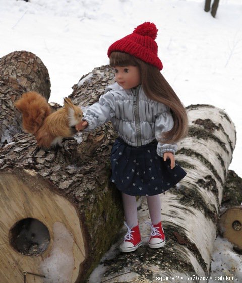 Девочка и февраль, беличья история. Кукла La Bella Kathe Kruse