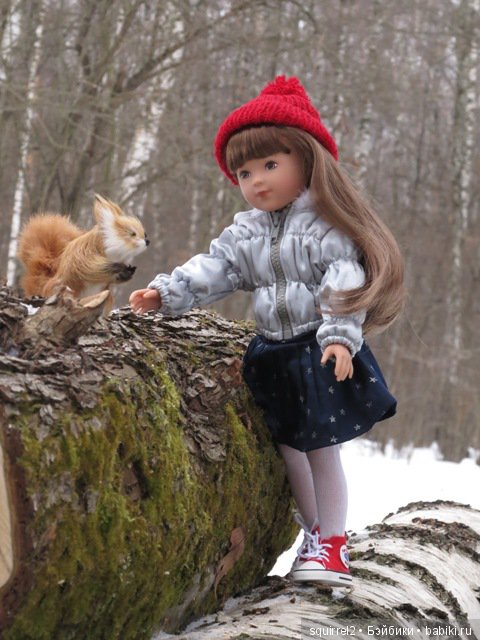 Девочка и февраль, беличья история. Кукла La Bella Kathe Kruse