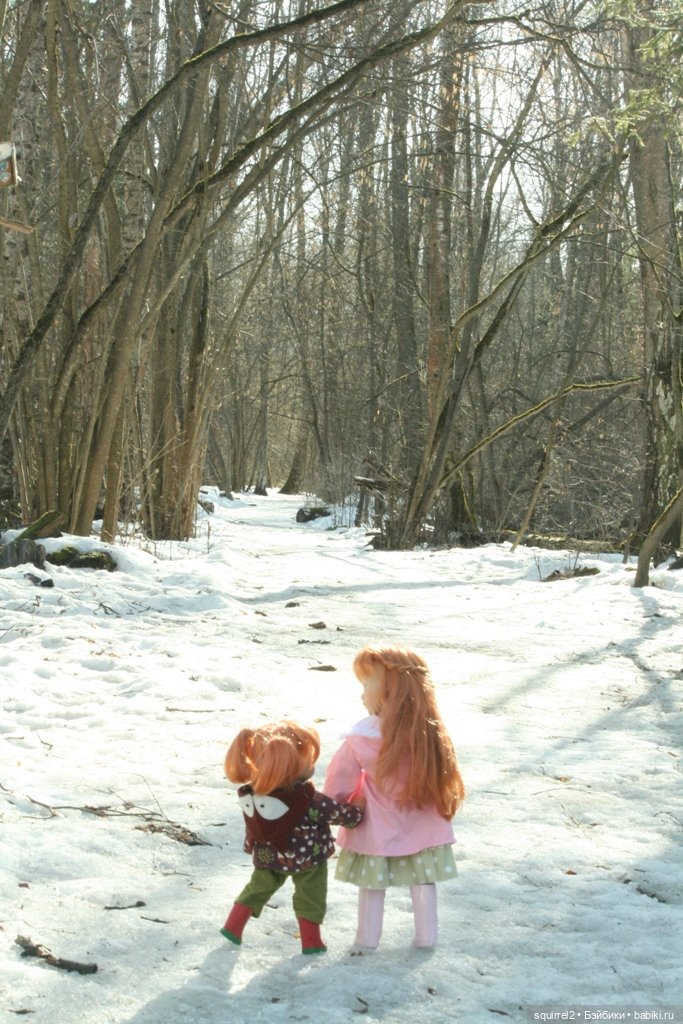 Весна. Апрель и рыжие девочки