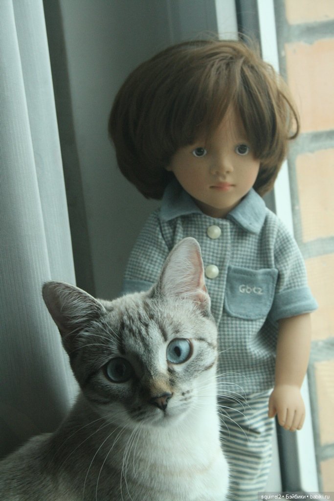 Мальчики и кошка — Куклы Sylvia Natterer (Сильвия Наттерер): Gotz (фото 4)