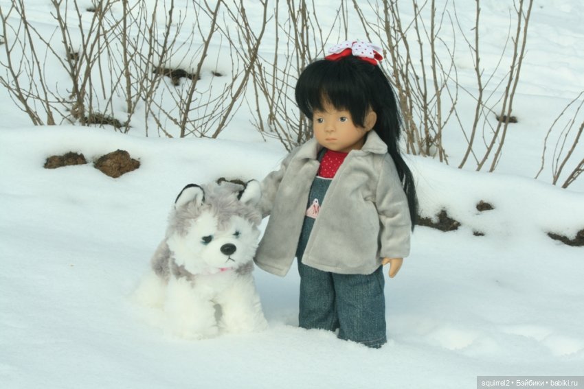 Девочка и собака. Весення прогулка (фото 3)