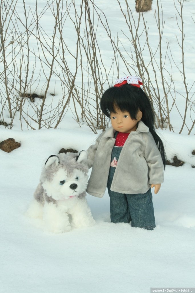 Девочка и собака. Весення прогулка (фото 2)