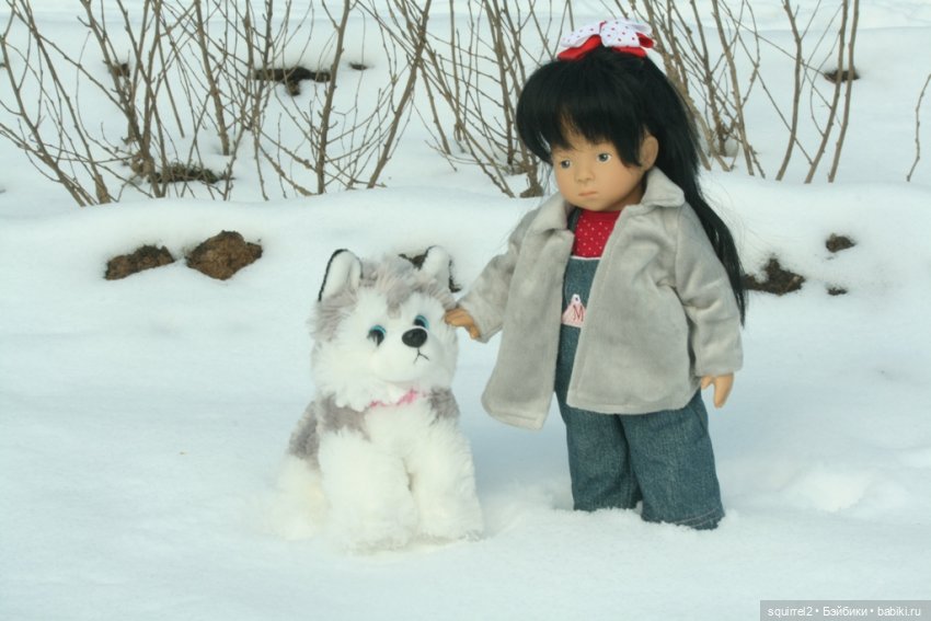 Девочка и собака. Весення прогулка (фото 4)