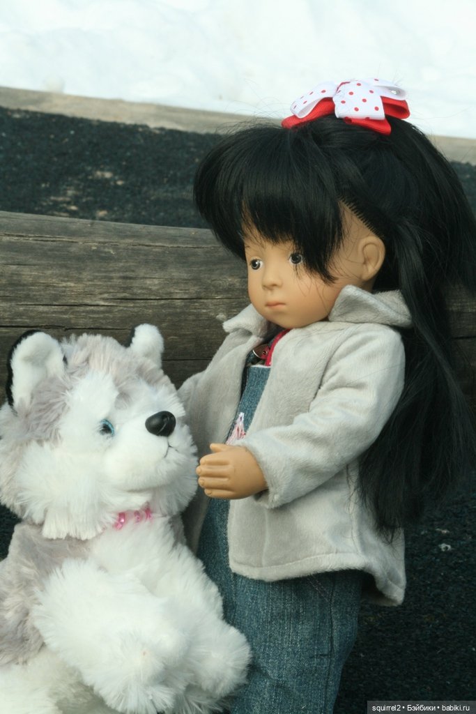 Девочка и собака. Весення прогулка (фото 10)