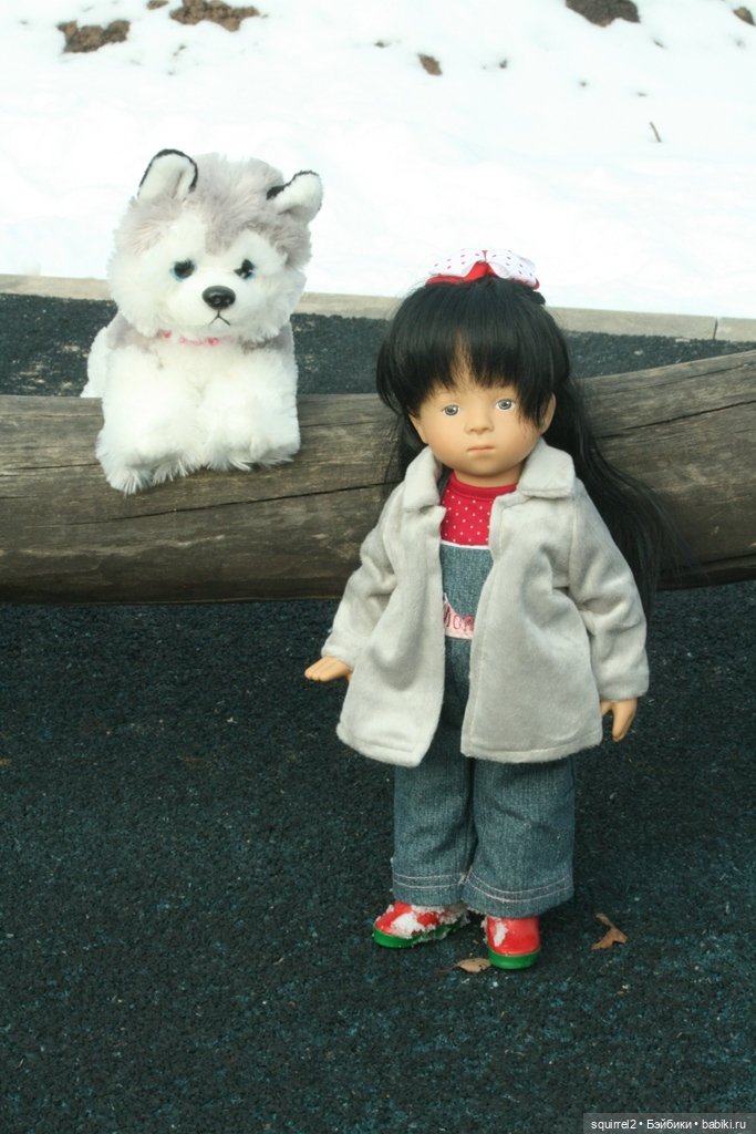 Девочка и собака. Весення прогулка (фото 7)